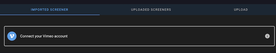 screenable connect vimeo