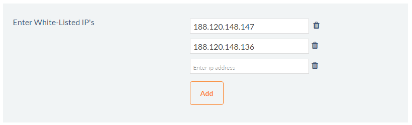 רשימת כתובות IP לצרכי כניסה לאתר